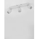 Sandy White Metal LED GU10 3x10 Watt 230 Volt IP44 Bulb Excluded L: 48 W: 8 H: 9.7 cm Rotating & Adjustable 