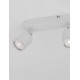 Sandy White Metal LED GU10 3x10 Watt 230 Volt IP44 Bulb Excluded L: 48 W: 8 H: 9.7 cm Rotating & Adjustable 