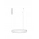 Triac Dimmable Sandy White Aluminium & Acrylic LED 40 Watt 230 Volt 2153Lm 3000K IP20 D: 60 H: 200 cm Adjustable Height 