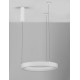 Triac Dimmable Sandy White Aluminium & Acrylic LED 40 Watt 230 Volt 2153Lm 3000K IP20 D: 60 H: 200 cm Adjustable Height 