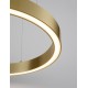 Triac Dimmable Brass Gold Aluminium & Acrylic LED 40 Watt 230 Volt 2153Lm 3000K IP20 D: 60 H: 200 cm Adjustable Height 