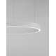 Triac Dimmable Sandy White Aluminium & Acrylic LED 50 Watt 230 Volt 2968Lm 3000K IP20 D: 80 H: 200 cm Adjustable Height 