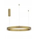 Triac Dimmable Brass Gold Aluminium & Acrylic LED 50 Watt 230 Volt 2968Lm 3000K IP20 D: 80 H: 200 cm Adjustable Height 
