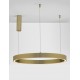 Triac Dimmable Brass Gold Aluminium & Acrylic LED 50 Watt 230 Volt 2968Lm 3000K IP20 D: 80 H: 200 cm Adjustable Height 
