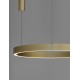 Triac Dimmable Brass Gold Aluminium & Acrylic LED 50 Watt 230 Volt 2968Lm 3000K IP20 D: 80 H: 200 cm Adjustable Height 
