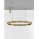 Triac Dimmable Brass Gold Aluminium & Acrylic LED 60 Watt 230 Volt 3389Lm 3000K IP20 D: 100 H: 200 cm Adjustable Height 