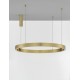 Triac Dimmable Brass Gold Aluminium & Acrylic LED 60 Watt 230 Volt 3389Lm 3000K IP20 D: 100 H: 200 cm Adjustable Height 
