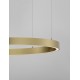 Triac Dimmable Brass Gold Aluminium & Acrylic LED 60 Watt 230 Volt 3389Lm 3000K IP20 D: 100 H: 200 cm Adjustable Height 