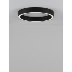 Triac Dimmable Sandy Black Aluminium & Acrylic LED 40 Watt 230 Volt 2153 Lm 3000K IP20 D: 60 W: 4 H: 6.5 cm 