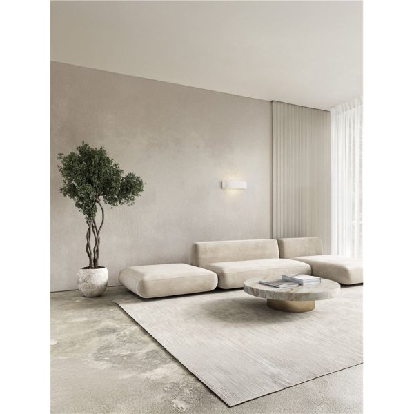 Applique Murale Plâtre Blanc 1 x E14 IP20 NOVALUCE TIDAL