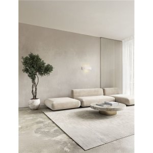 Applique Murale Plâtre Blanc 1 x E14 IP20 NOVALUCE TIDAL