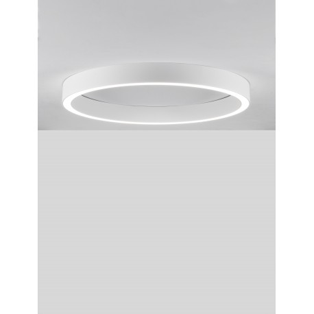 Triac Dimmable Sandy White Aluminium & Acrylic LED 50 Watt 230 Volt 2968 Lm 3000K IP20 D: 80 W: 4 H: 6.5 cm 