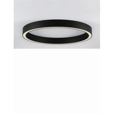 Triac Dimmable Sandy Black Aluminium & Acrylic LED 50 Watt 230 Volt 2968 Lm 3000K IP20 D: 80 W: 4 H: 6.5 cm 