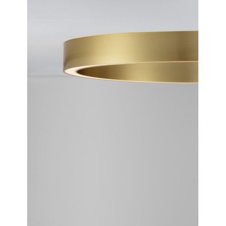 Triac Dimmable Brass Gold Aluminium & Acrylic LED 50 Watt 230 Volt 2968 Lm 3000K IP20 D: 80 W: 4 H: 6.5 cm 