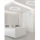 Triac Dimmable Sandy White Aluminium & Acrylic LED 60 Watt 230 Volt 3389 Lm 3000K IP20 D: 100 W: 4 H: 6.5 cm 
