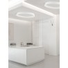 Triac Dimmable Sandy White Aluminium & Acrylic LED 60 Watt 230 Volt 3389 Lm 3000K IP20 D: 100 W: 4 H: 6.5 cm