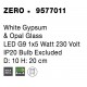 White Gypsum & Opal Glass LED G9 1x5 Watt 230 Volt IP20 Bulb Excluded D: 10 H: 20 cm 