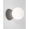 Gray Concrete & Opal Glass LED G9 1x5 Watt IP20 220-240 Volt Bulb Excluded D: 10 W:14 H: 10 cm