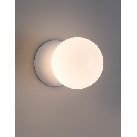 White Gypsum & Opal Glass LED G9 1x5 Watt IP20 220-240 Volt Bulb Excluded D: 10 W:14 H: 10 cm 