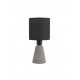 Gray Concrete & Black Fabric Shade LED E14 1x5 Watt 230 Volt IP20 Bulb Excluded D: 12 H: 22.5 cm 