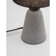 Gray Concrete & Black Fabric Shade LED E14 1x5 Watt 230 Volt IP20 Bulb Excluded D: 12 H: 22.5 cm 