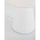 White Gypsum & White Fabric Shade LED E14 1x5 Watt 230 Volt IP20 Bulb Excluded D: 12 H: 22.5 cm 