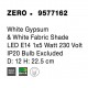 White Gypsum & White Fabric Shade LED E14 1x5 Watt 230 Volt IP20 Bulb Excluded D: 12 H: 22.5 cm 