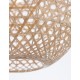 Natural Rattan Black Fabric Wire & Base LED E27 1x12 Watt 230 Volt IP20 Bulb Excluded D: 40 H1: 37 H2: 250 cm Adjustable height