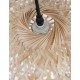 Natural Rattan Black Fabric Wire & Base LED E27 1x12 Watt 230 Volt IP20 Bulb Excluded D: 40 H1: 37 H2: 250 cm Adjustable height