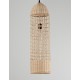 Natural Rattan Black Fabric Wire & Base LED E27 1x12 Watt 230 Volt IP20 Bulb Excluded D: 20 H1: 76 H2: 250 cm Adjustable height