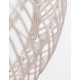 Ivory Rattan White Fabric Wire & Base LED E27 1x12 Watt 230 Volt IP20 Bulb Excluded D: 50.5 H1: 30 H2: 250 cm Adjustable height