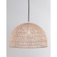 Natural Rattan Black Fabric Wire & Base LED E27 1x12 Watt 230 Volt IP20 Bulb Excluded D: 40 H1: 25 H2: 250 cm Adjustable height