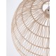 Natural Rattan Black Fabric Wire & Base LED E27 1x12 Watt 230 Volt IP20 Bulb Excluded D: 40 H1: 25 H2: 250 cm Adjustable height