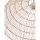 Natural Rattan Black Fabric Wire & Base LED E27 1x12 Watt 230 Volt IP20 Bulb Excluded D: 40 H1: 25 H2: 250 cm Adjustable height