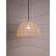 Natural Rattan Black Fabric Wire & Base LED E27 1x12 Watt 230 Volt IP20 Bulb Excluded D: 40 H1: 25 H2: 250 cm Adjustable height