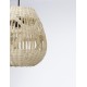 Natural Rattan Black Fabric Wire & Base LED E27 1x12 Watt 230 Volt IP20 Bulb Excluded D: 27 H 1: 26.5 H 2: 180 cm Adjustable h