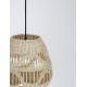 Natural Rattan Black Fabric Wire & Base LED E27 1x12 Watt 230 Volt IP20 Bulb Excluded D: 27 H 1: 26.5 H 2: 180 cm Adjustable h