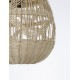 Natural Rattan Black Fabric Wire & Base LED E27 1x12 Watt 230 Volt IP20 Bulb Excluded D: 30 H 1: 35 H 2: 185 cm Adjustable hei