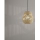 Natural Rattan Black Fabric Wire & Base LED E27 1x12 Watt 230 Volt IP20 Bulb Excluded D: 30 H 1: 35 H 2: 185 cm Adjustable hei