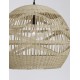 Natural Rattan Black Fabric Wire & Base LED E27 1x12 Watt 230 Volt IP20 Bulb Excluded D: 48.5 H1: 41.5 H2: 205 cm Adjustable h