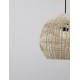 Natural Rattan Black Fabric Wire & Base LED E27 1x12 Watt 230 Volt IP20 Bulb Excluded D: 30 H1: 26 H2: 195 cm Adjustable heigh