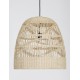 Natural Rattan Black Fabric Wire & Base LED E27 1x12 Watt 230 Volt IP20 Bulb Excluded D: 46 H 1: 46 H 2: 200 cm Adjustable hei