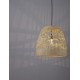 Natural Rattan Black Fabric Wire & Base LED E27 1x12 Watt 230 Volt IP20 Bulb Excluded D: 46 H 1: 46 H 2: 200 cm Adjustable hei