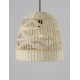 Natural Rattan Black Fabric Wire & Base LED E27 1x12 Watt 230 Volt IP20 Bulb Excluded D: 30 H 1: 30 H 2: 185 cm Adjustable heigh