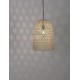 Natural Rattan Black Fabric Wire & Base LED E27 1x12 Watt 230 Volt IP20 Bulb Excluded D: 30 H1: 43 H2: 190 cm Adjustable heigh