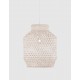 Ivory Rattan White Fabric Wire & Base LED E27 1x12 Watt 230 Volt IP20 Bulb Excluded D: 35 H1: 44 H2: 250 cm Adjustable height 