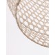 Ivory Rattan White Fabric Wire & Base LED E27 1x12 Watt 230 Volt IP20 Bulb Excluded D: 35 H1: 44 H2: 250 cm Adjustable height 