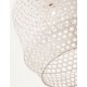 Ivory Rattan White Fabric Wire & Base LED E27 1x12 Watt 230 Volt IP20 Bulb Excluded D: 35 H1: 44 H2: 250 cm Adjustable height 