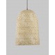 Natural Rattan Black Fabric Wire & Base LED E27 1x12 Watt 230 Volt IP20 Bulb Excluded D: 40.5 H1: 58.5 H2: 250 cm Adjustable he
