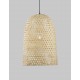 Natural Rattan Black Fabric Wire & Base LED E27 1x12 Watt 230 Volt IP20 Bulb Excluded D: 40.5 H1: 58.5 H2: 250 cm Adjustable he